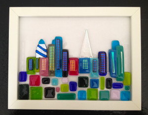 framed london cityscape